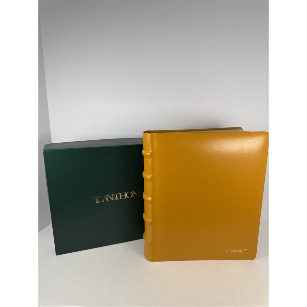 T. Anthony Ltd. Yellow Leather Photograph Album - RARE - France 🇫🇷